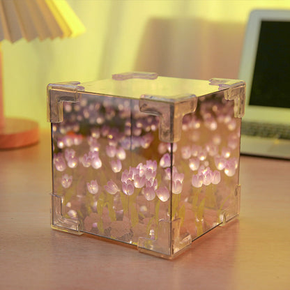 🌷 Oster-Sonderangebote 45% Rabatt! 🥚✨Magischer Würfel DIY Tulip Mirror Light