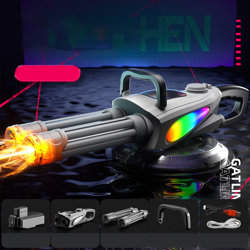 ⏳Begrenzte Zeit 50% Rabatt🔥Doppelläufiges Gatling-Elektro-Wasserpistolen-Set🔫🔫