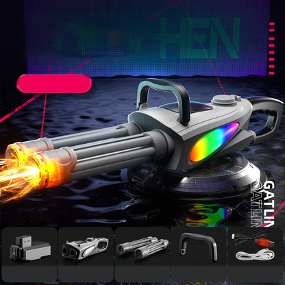 ⏳Begrenzte Zeit 50% Rabatt🔥Doppelläufiges Gatling-Elektro-Wasserpistolen-Set🔫🔫