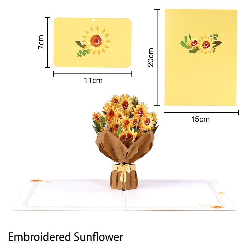 Kreativ 3D-Papier-Schnitkarton-Popup-Karte