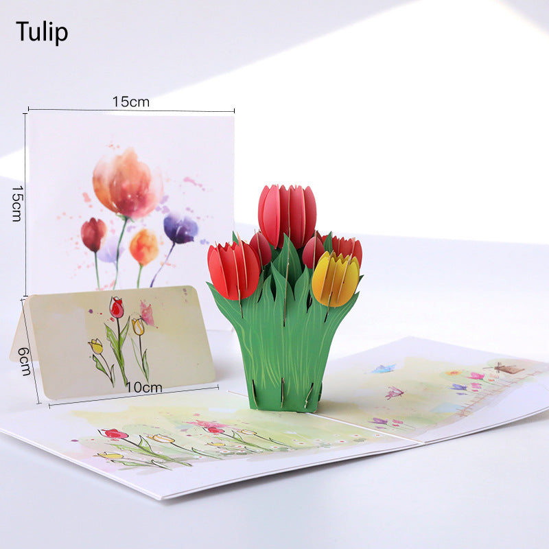 Kreativ 3D-Papier-Schnitkarton-Popup-Karte