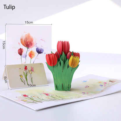 Kreativ 3D-Papier-Schnitkarton-Popup-Karte