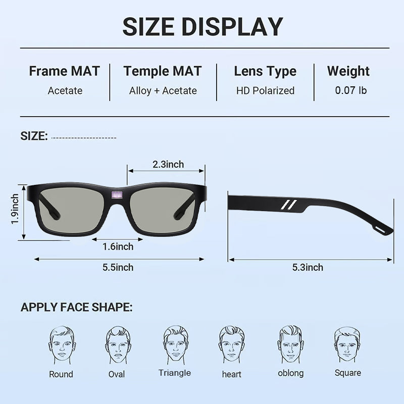 🔥🔥Muttertags-Sonderangebot 🔥Klassische Smart Photochromic Polarized Sonnenbrille
