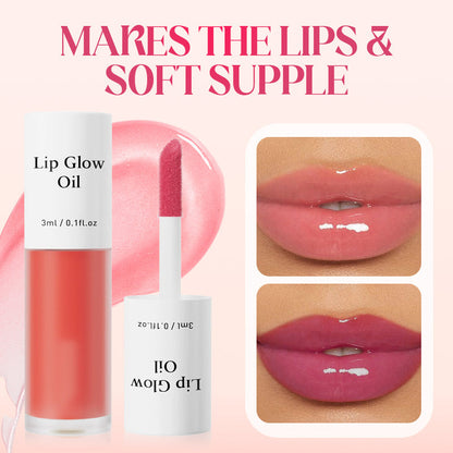Obst- und Blumen-Dufthydratierender Lippenöl mit leuchtendem Finish