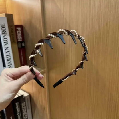 🔥Heißer Verkauf🔥Vintage High Cranium Artificial Pearl Hairband （50% Rabatt）